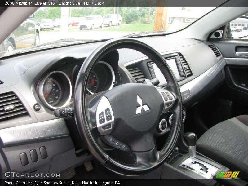 Electric Blue Pearl / Black 2008 Mitsubishi Lancer GTS