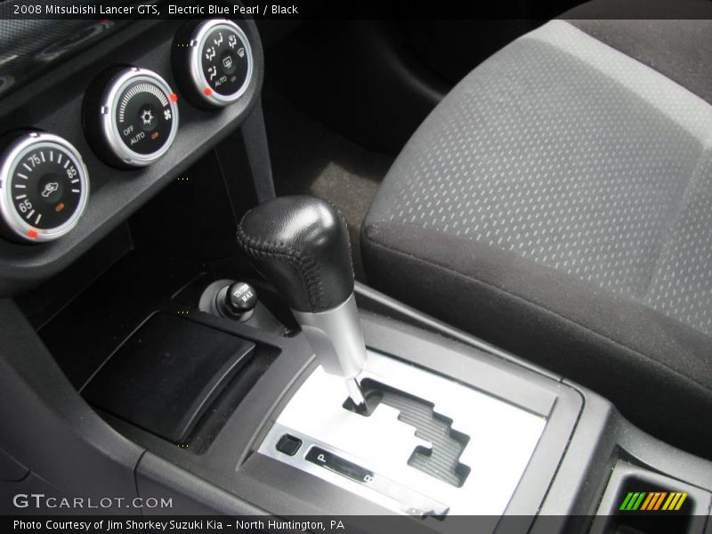 Electric Blue Pearl / Black 2008 Mitsubishi Lancer GTS