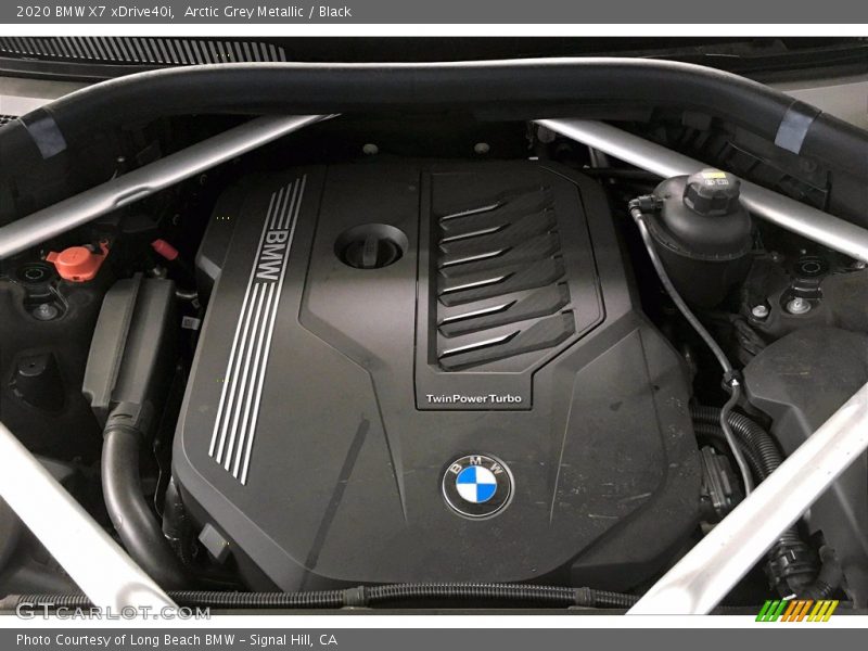 Arctic Grey Metallic / Black 2020 BMW X7 xDrive40i