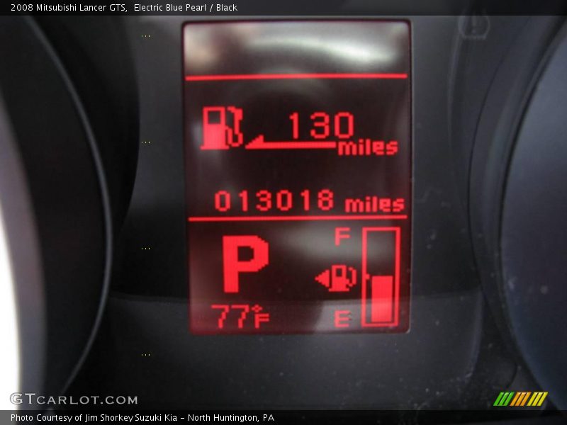 Electric Blue Pearl / Black 2008 Mitsubishi Lancer GTS