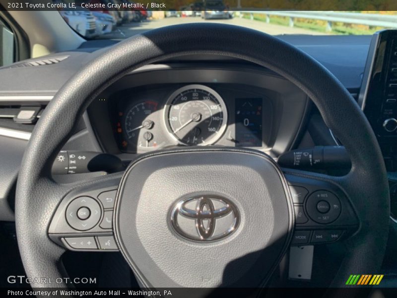 Celestite Gray Metallic / Black 2021 Toyota Corolla LE