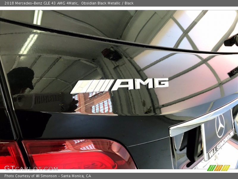 Obsidian Black Metallic / Black 2018 Mercedes-Benz GLE 43 AMG 4Matic