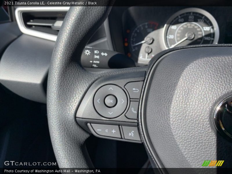 Celestite Gray Metallic / Black 2021 Toyota Corolla LE
