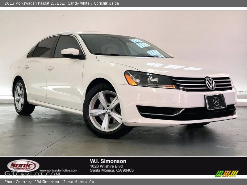 Candy White / Cornsilk Beige 2013 Volkswagen Passat 2.5L SE