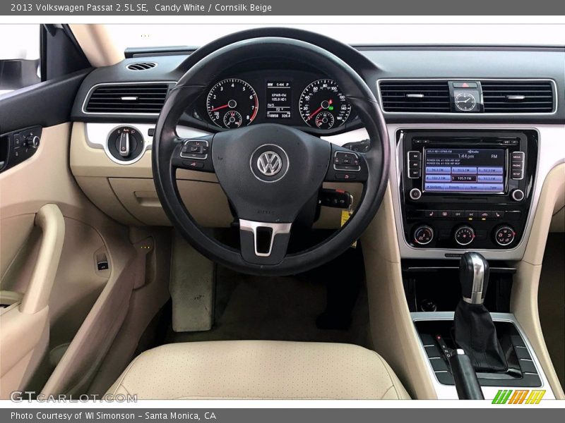 Candy White / Cornsilk Beige 2013 Volkswagen Passat 2.5L SE