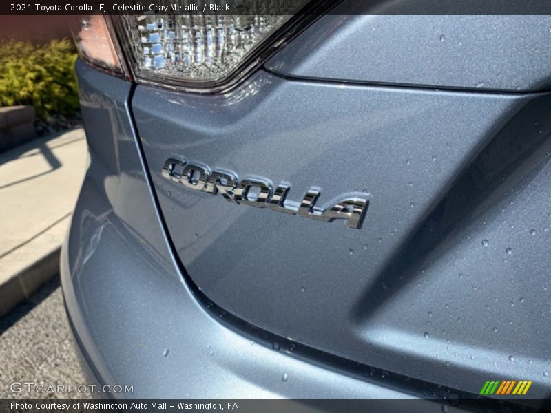 Celestite Gray Metallic / Black 2021 Toyota Corolla LE
