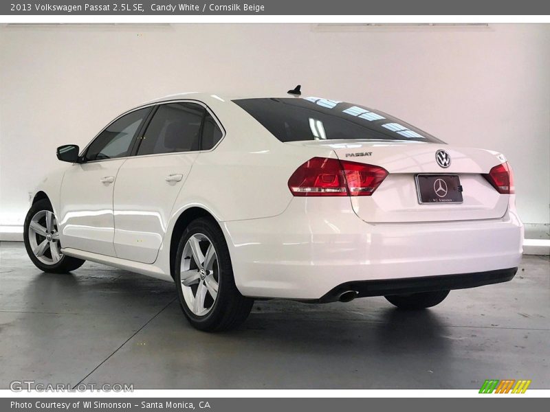 Candy White / Cornsilk Beige 2013 Volkswagen Passat 2.5L SE