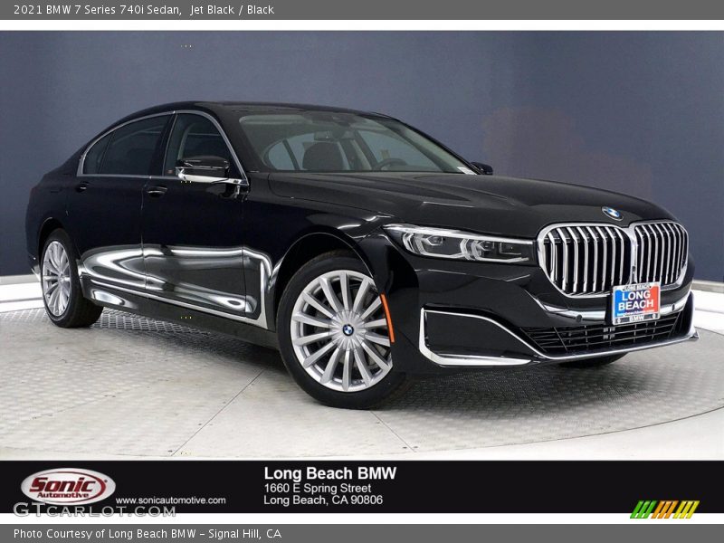 Jet Black / Black 2021 BMW 7 Series 740i Sedan