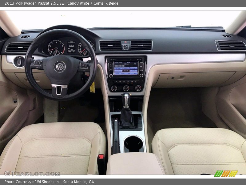 Candy White / Cornsilk Beige 2013 Volkswagen Passat 2.5L SE