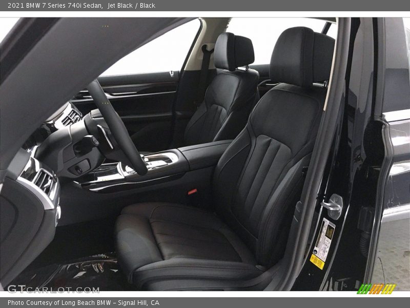 Jet Black / Black 2021 BMW 7 Series 740i Sedan