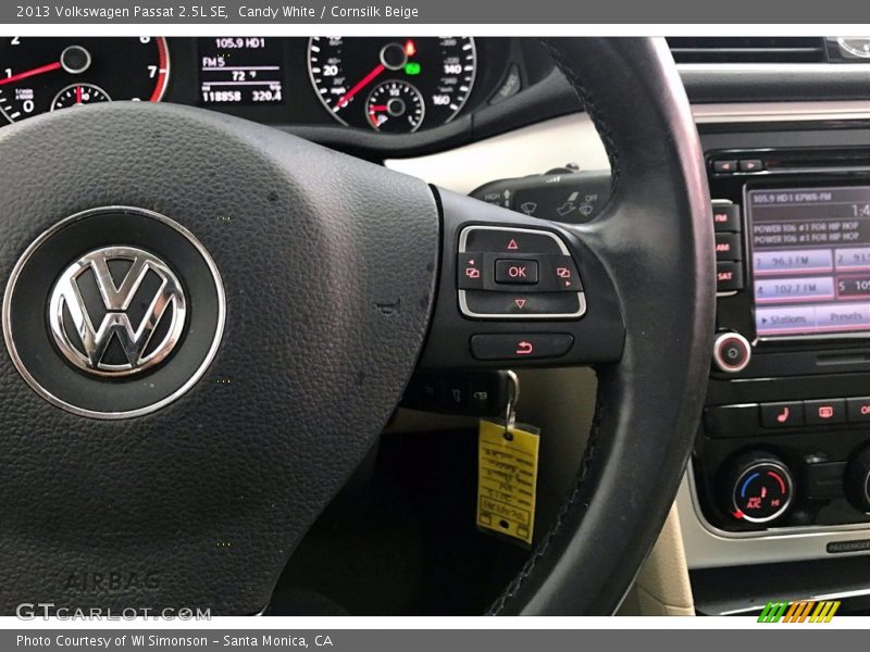 Candy White / Cornsilk Beige 2013 Volkswagen Passat 2.5L SE