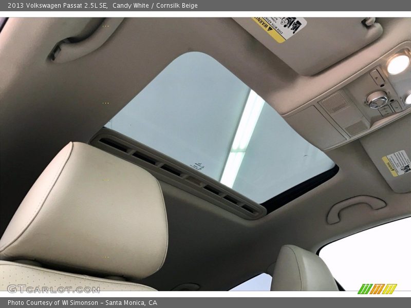 Candy White / Cornsilk Beige 2013 Volkswagen Passat 2.5L SE