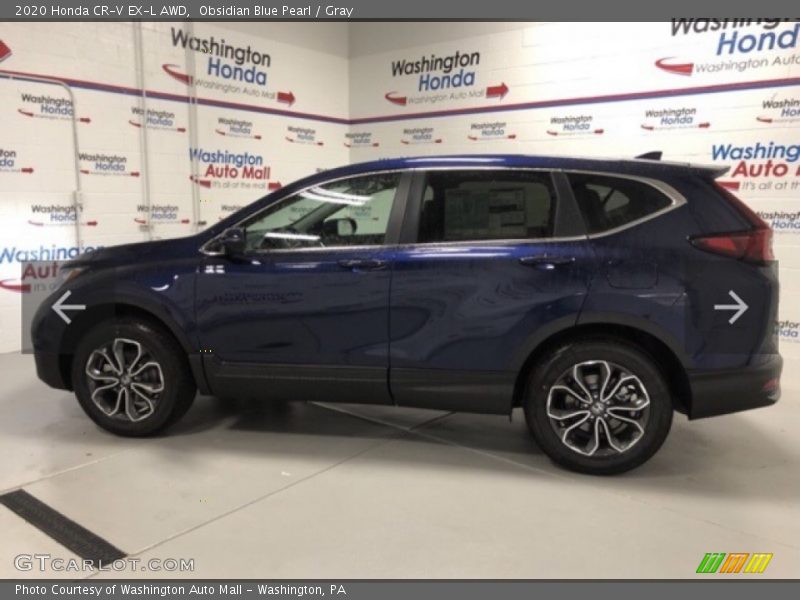 Obsidian Blue Pearl / Gray 2020 Honda CR-V EX-L AWD