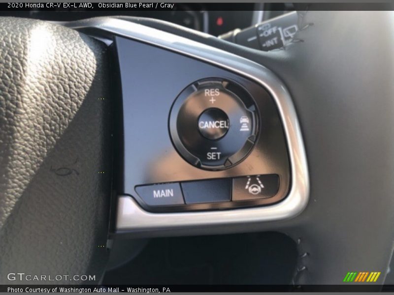 Obsidian Blue Pearl / Gray 2020 Honda CR-V EX-L AWD