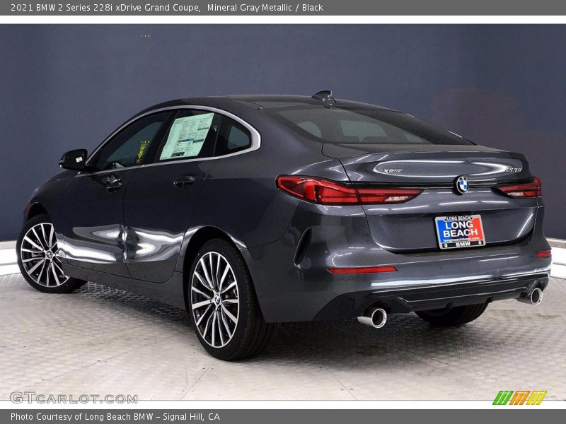 Mineral Gray Metallic / Black 2021 BMW 2 Series 228i xDrive Grand Coupe