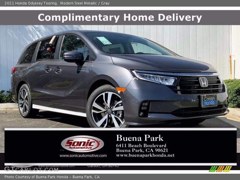 Modern Steel Metallic / Gray 2021 Honda Odyssey Touring