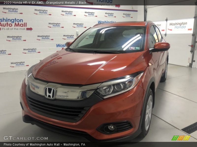 Orangeburst Metallic / Black 2020 Honda HR-V EX AWD