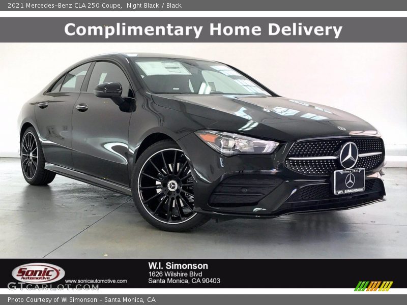 Night Black / Black 2021 Mercedes-Benz CLA 250 Coupe