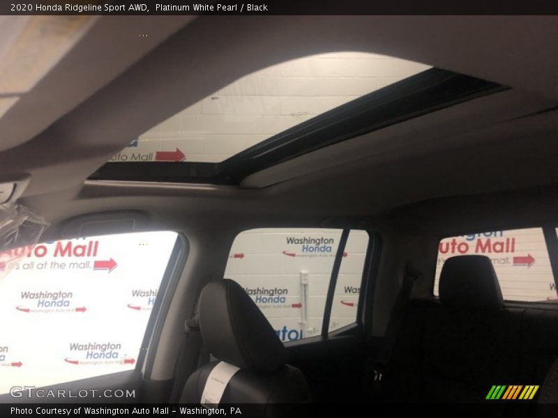 Platinum White Pearl / Black 2020 Honda Ridgeline Sport AWD