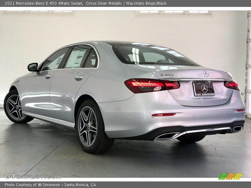 Cirrus Silver Metallic / Macchiato Beige/Black 2021 Mercedes-Benz E 450 4Matic Sedan