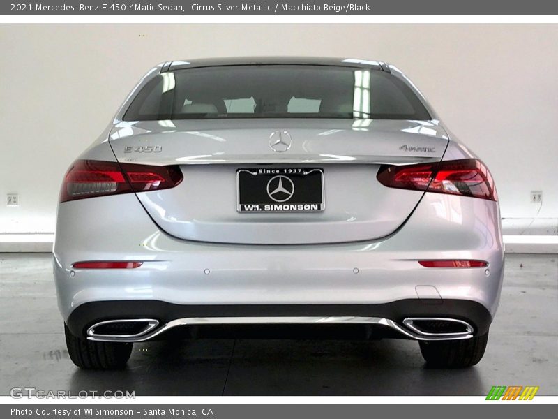 Cirrus Silver Metallic / Macchiato Beige/Black 2021 Mercedes-Benz E 450 4Matic Sedan