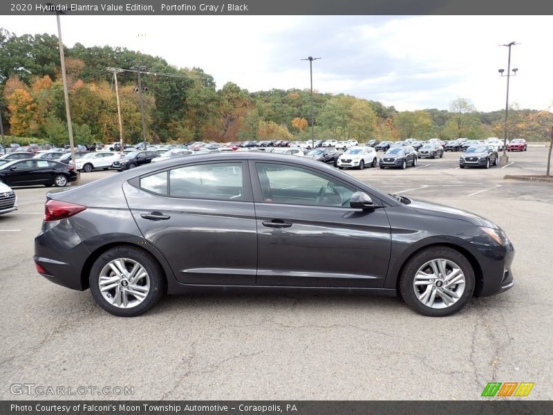 Portofino Gray / Black 2020 Hyundai Elantra Value Edition