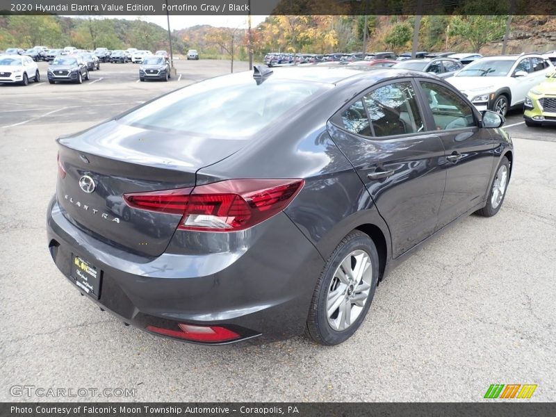 Portofino Gray / Black 2020 Hyundai Elantra Value Edition