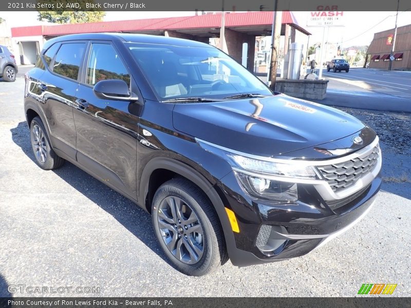 Black Cherry / Black 2021 Kia Seltos LX AWD