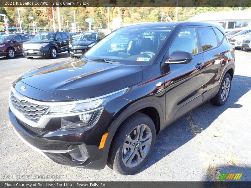 Black Cherry / Black 2021 Kia Seltos LX AWD