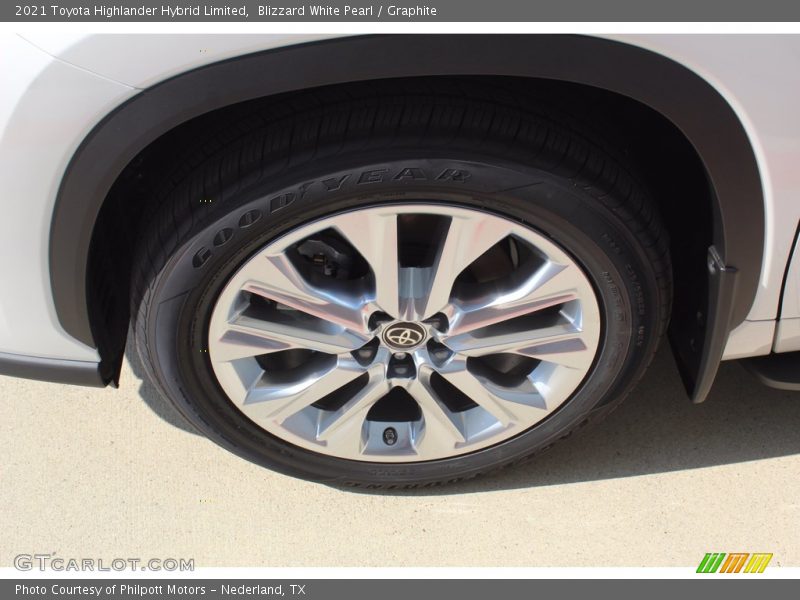 Blizzard White Pearl / Graphite 2021 Toyota Highlander Hybrid Limited