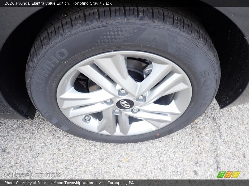 Portofino Gray / Black 2020 Hyundai Elantra Value Edition
