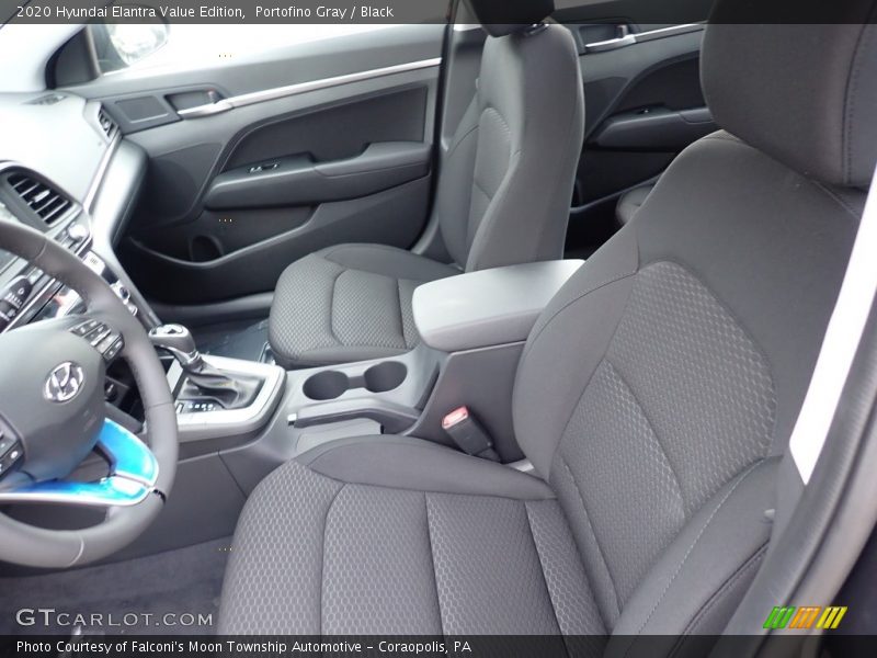 Portofino Gray / Black 2020 Hyundai Elantra Value Edition