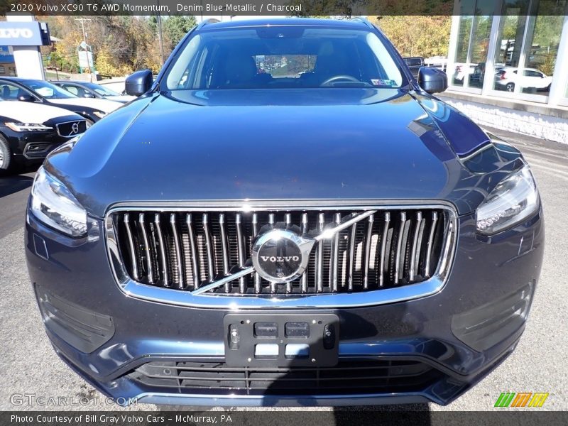 Denim Blue Metallic / Charcoal 2020 Volvo XC90 T6 AWD Momentum