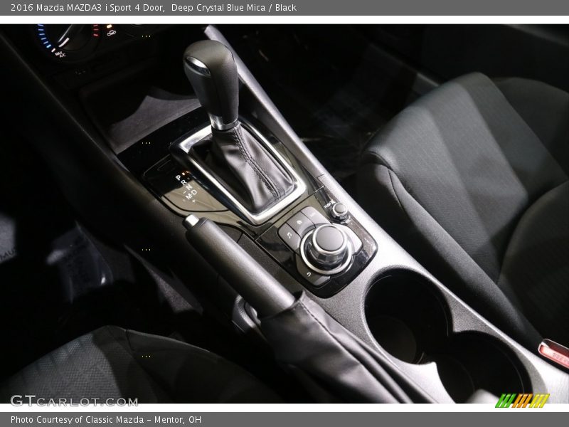 Deep Crystal Blue Mica / Black 2016 Mazda MAZDA3 i Sport 4 Door