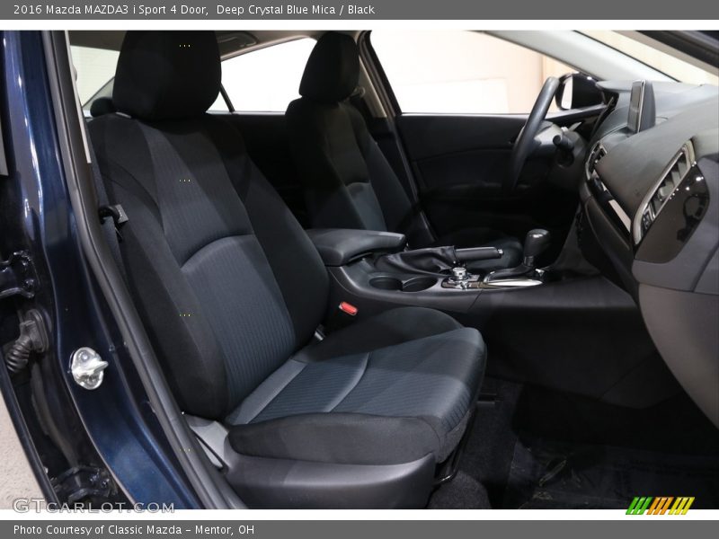 Deep Crystal Blue Mica / Black 2016 Mazda MAZDA3 i Sport 4 Door