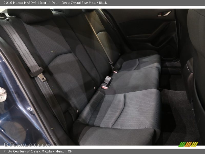 Deep Crystal Blue Mica / Black 2016 Mazda MAZDA3 i Sport 4 Door