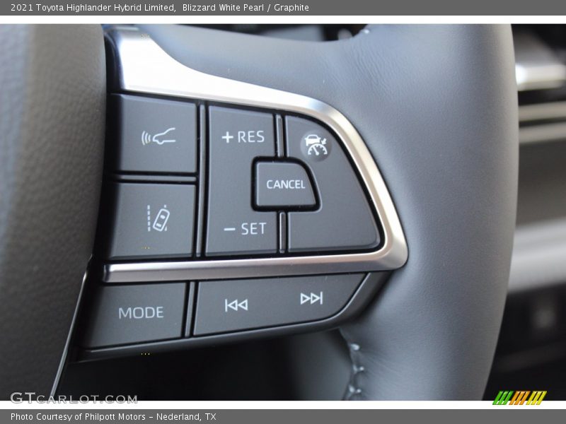 Blizzard White Pearl / Graphite 2021 Toyota Highlander Hybrid Limited