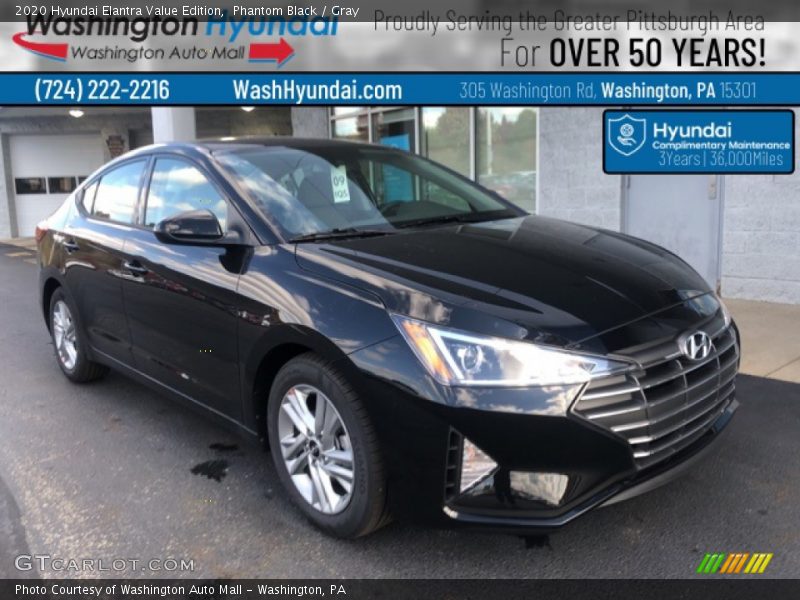 Phantom Black / Gray 2020 Hyundai Elantra Value Edition