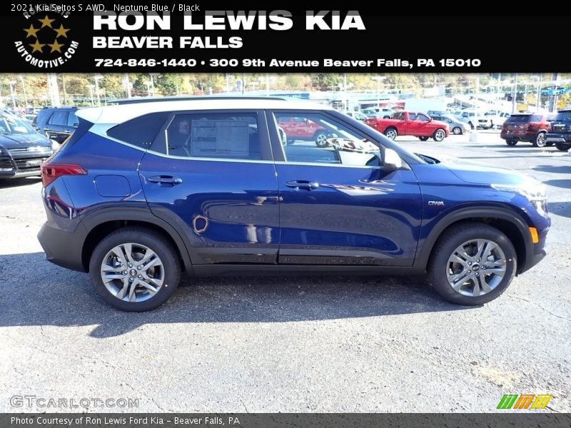 Neptune Blue / Black 2021 Kia Seltos S AWD