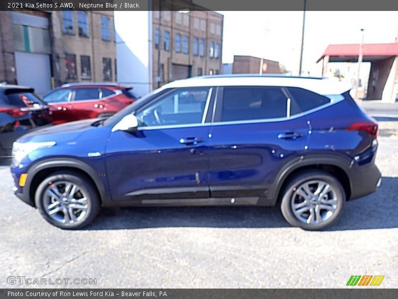 Neptune Blue / Black 2021 Kia Seltos S AWD