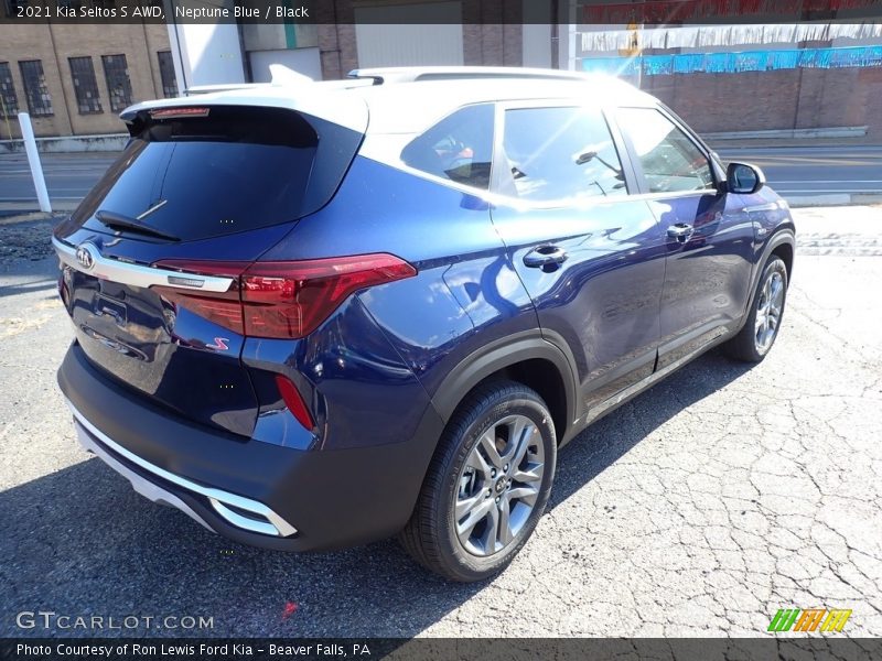 Neptune Blue / Black 2021 Kia Seltos S AWD
