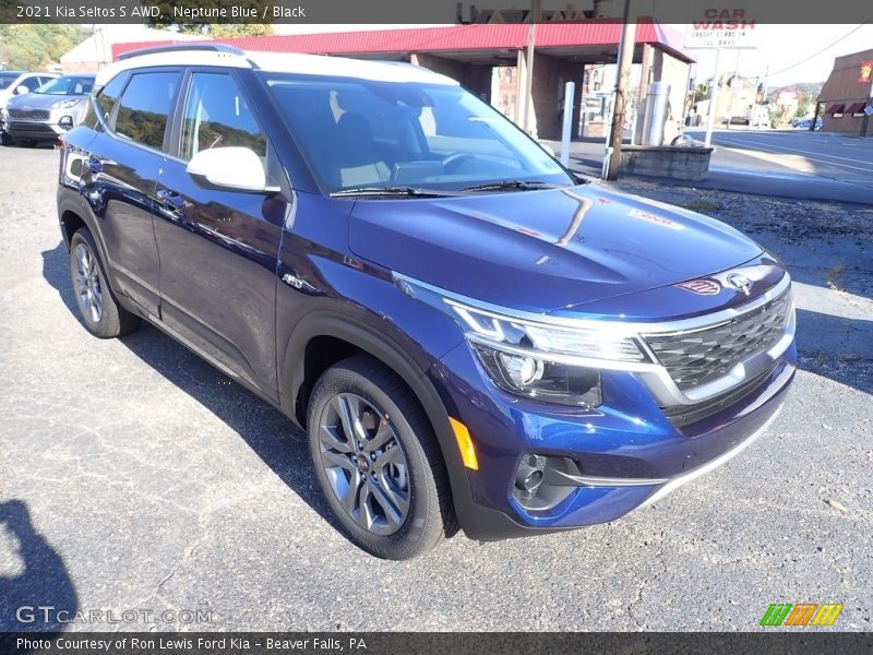 Neptune Blue / Black 2021 Kia Seltos S AWD
