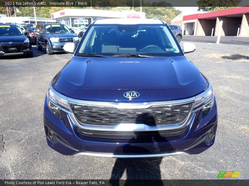Neptune Blue / Black 2021 Kia Seltos S AWD