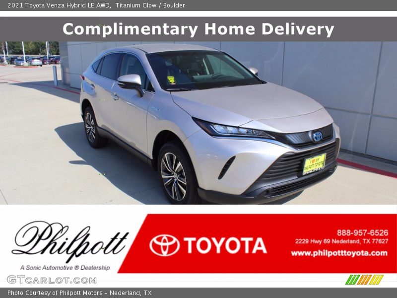 Titanium Glow / Boulder 2021 Toyota Venza Hybrid LE AWD