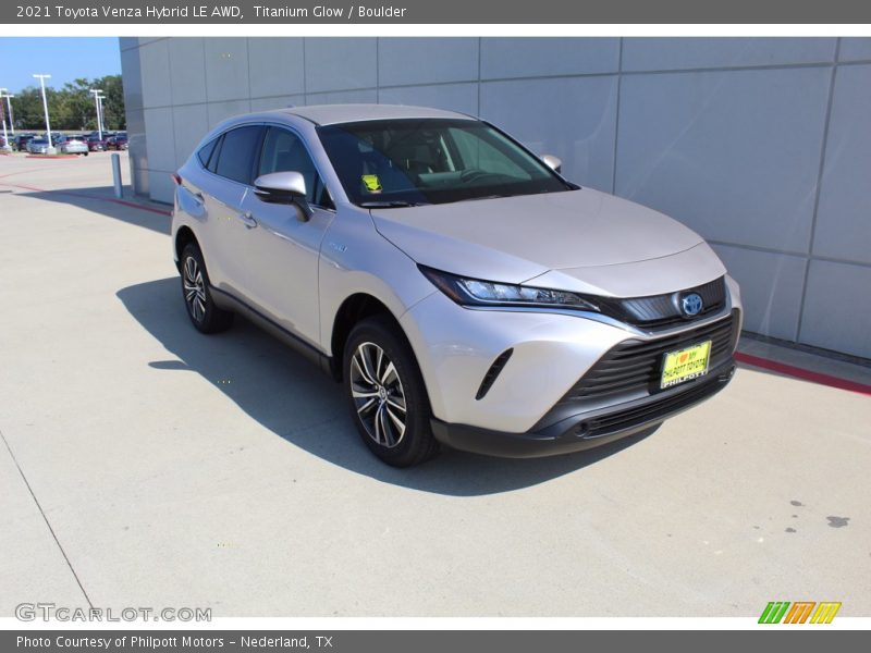Titanium Glow / Boulder 2021 Toyota Venza Hybrid LE AWD