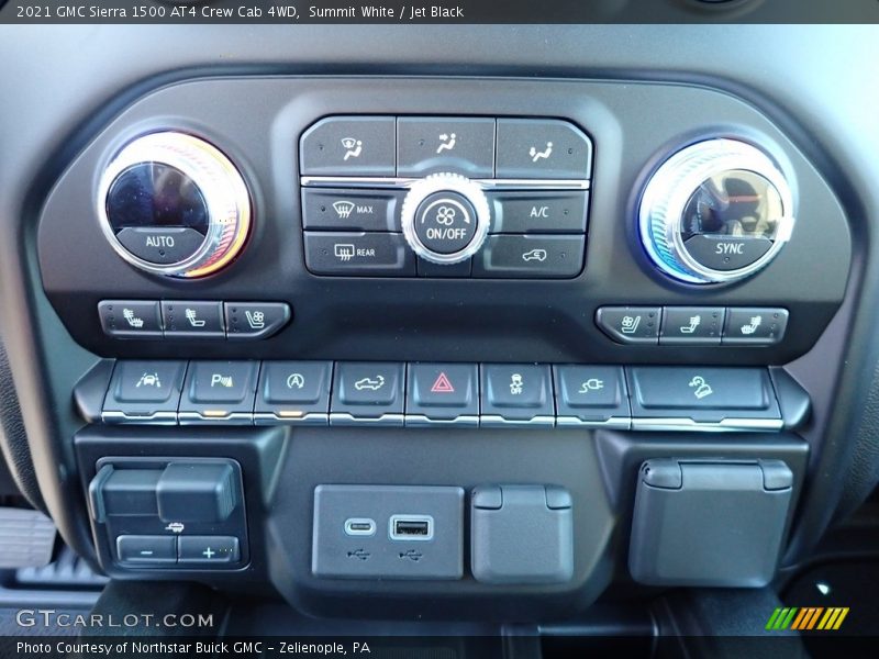 Controls of 2021 Sierra 1500 AT4 Crew Cab 4WD