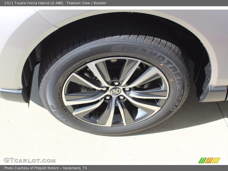 Titanium Glow / Boulder 2021 Toyota Venza Hybrid LE AWD