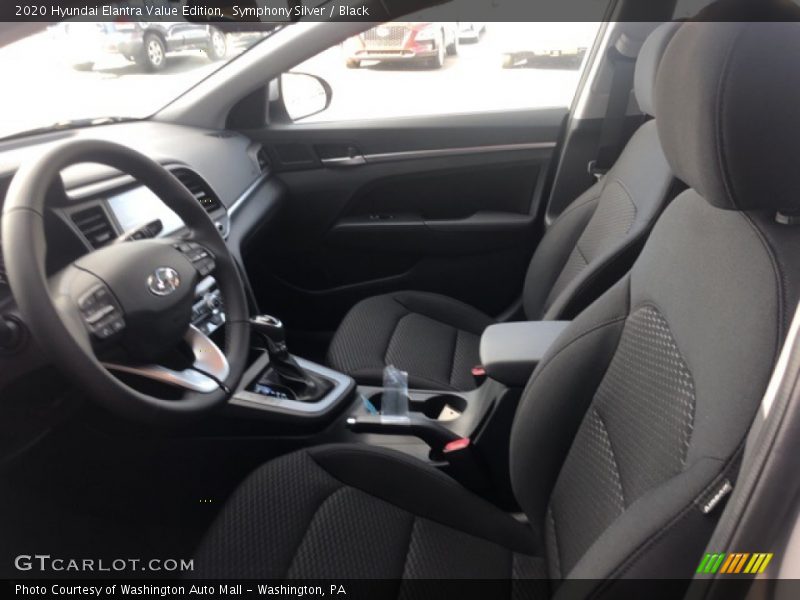 Symphony Silver / Black 2020 Hyundai Elantra Value Edition