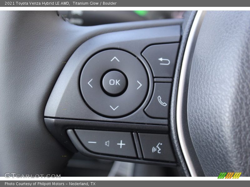  2021 Venza Hybrid LE AWD Steering Wheel