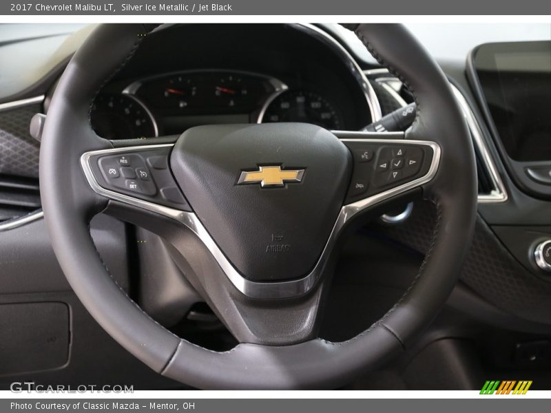 Silver Ice Metallic / Jet Black 2017 Chevrolet Malibu LT